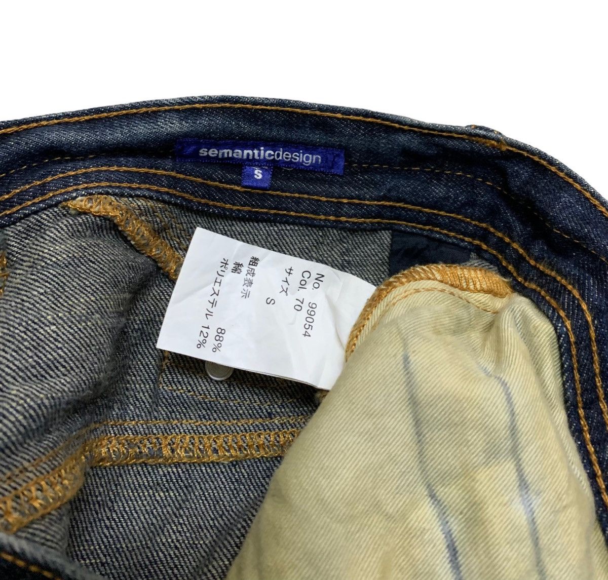 Vintage Very Rare Vintage Japanese Brand Semantic Design Jeans 1990s Size US 30 / EU 46 - 9 Thumbnail