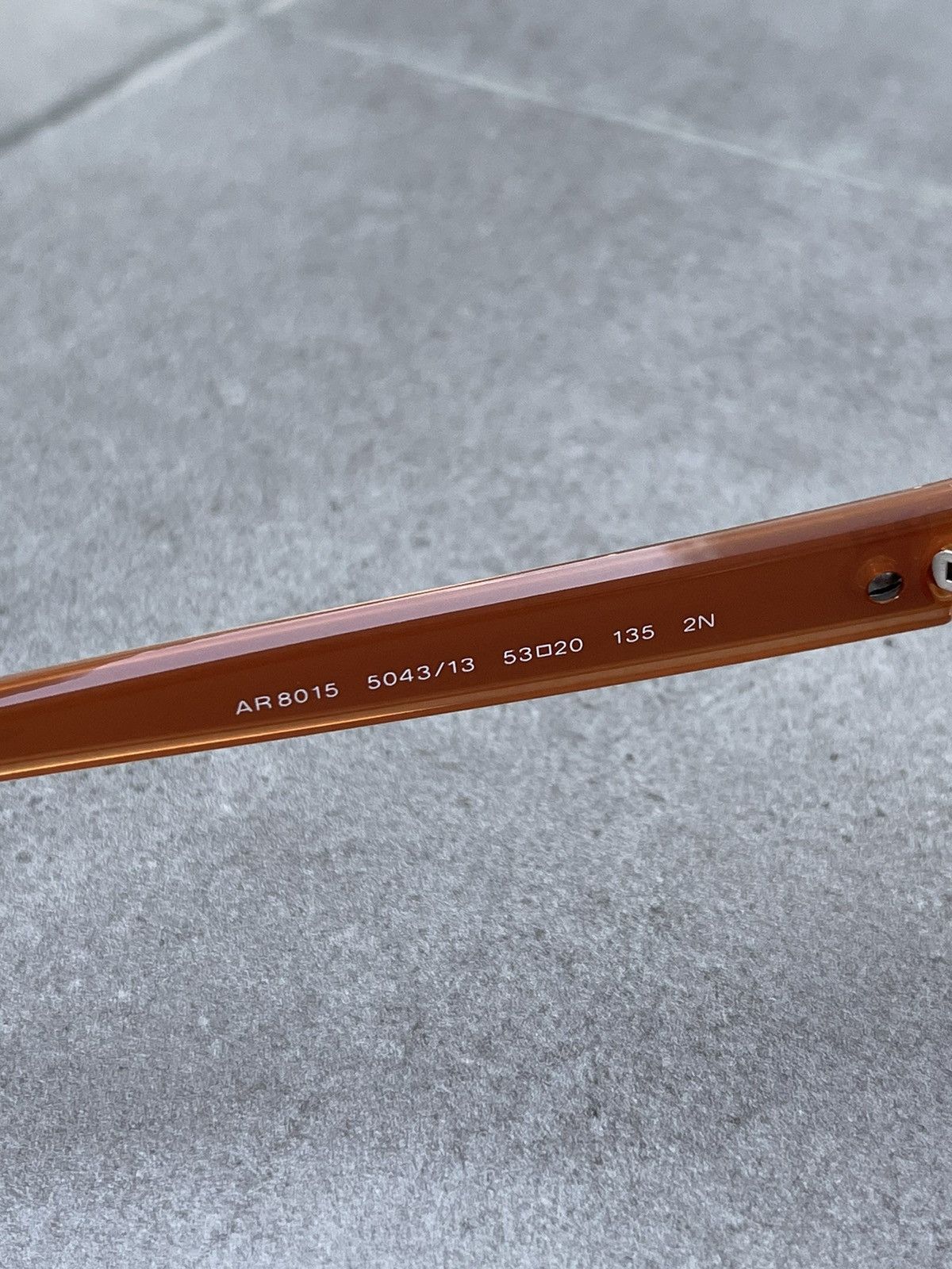 Giorgio Armani AR8015 5043/13 Cobain Peach Silver Sunglasses