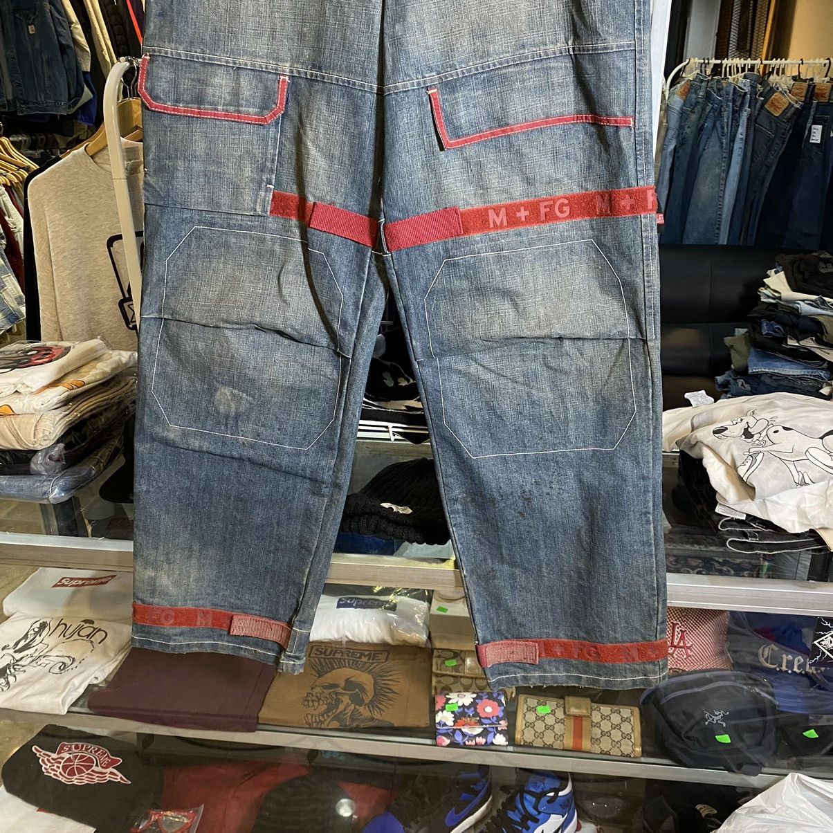 Marithe + Francois Girbaud Marithe Francois Girbaud Bondage Denim Pants Size US 34 / EU 50 - 11 Thumbnail