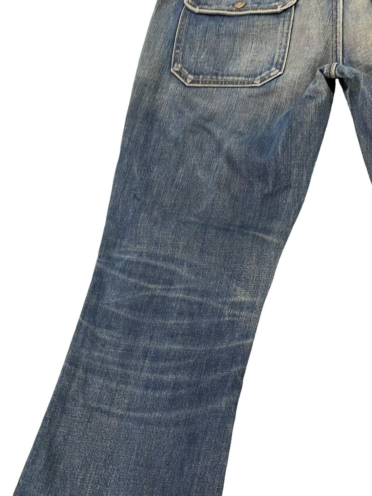 Diesel Flare Jeans Diesel Italy Distress Low Rise Boot Cut 5🟦8 Size US 30 / EU 46 - 17 Thumbnail
