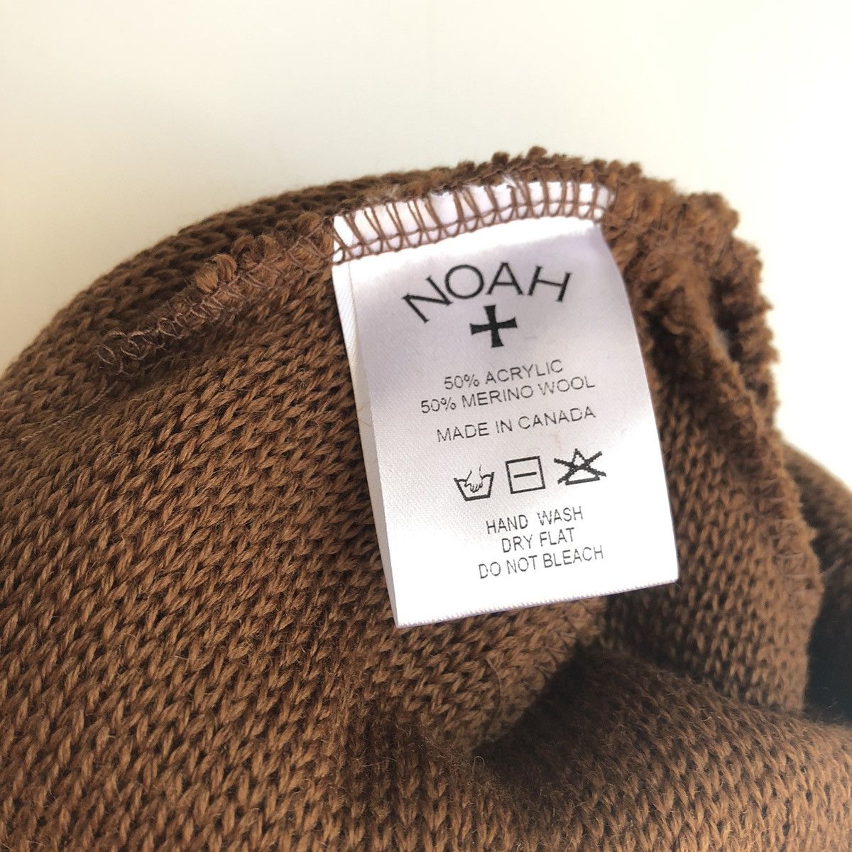 Noah Merino Jacquard Floral Beanie BROWN Size ONE SIZE - 3 Thumbnail