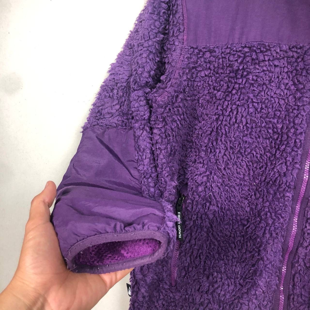 Japanese Brand Crazy Vintage First Down USA Pile Sherpa Boa Jacket Purple Size US M / EU 48-50 / 2 - 6 Thumbnail