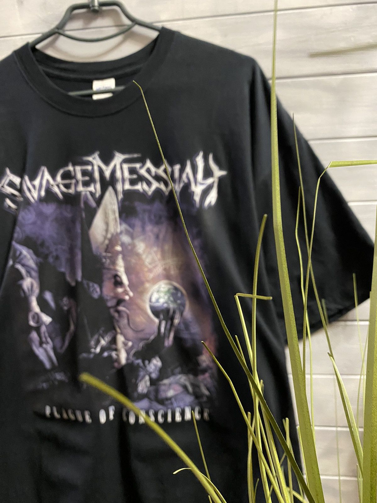 Other Rare T-Shirt Savage Messiah PLAGUE OF CONSCIENCE. Y2K Size US XXL / EU 58 / 5 - 10 Thumbnail