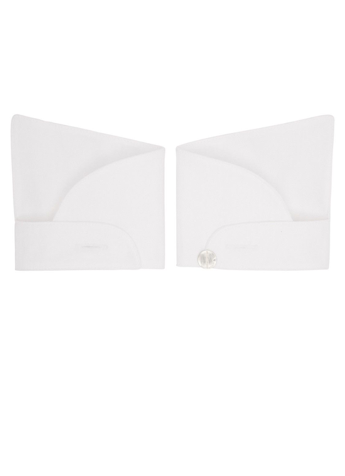 Ann Demeulemeester RARE 2017 White Cotton Button Cuffs Size ONE SIZE - 1 Thumbnail