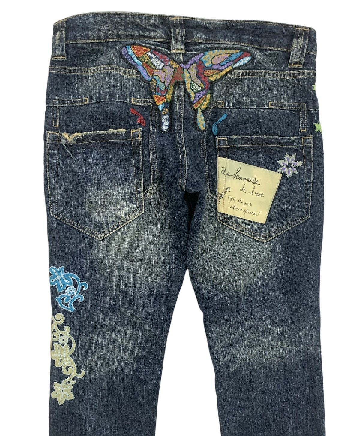 JAPANESE BRAND AS KNOW AS DE BASE JEANS EMBROIDERY