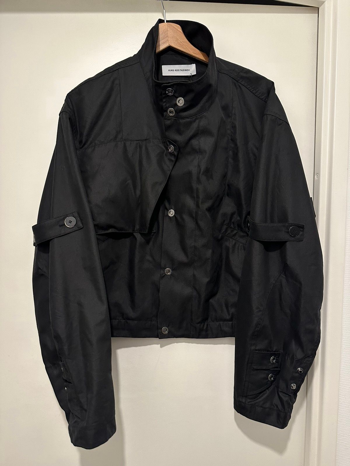 Kiko Kostadinov Meno cropped jacket black | Grailed
