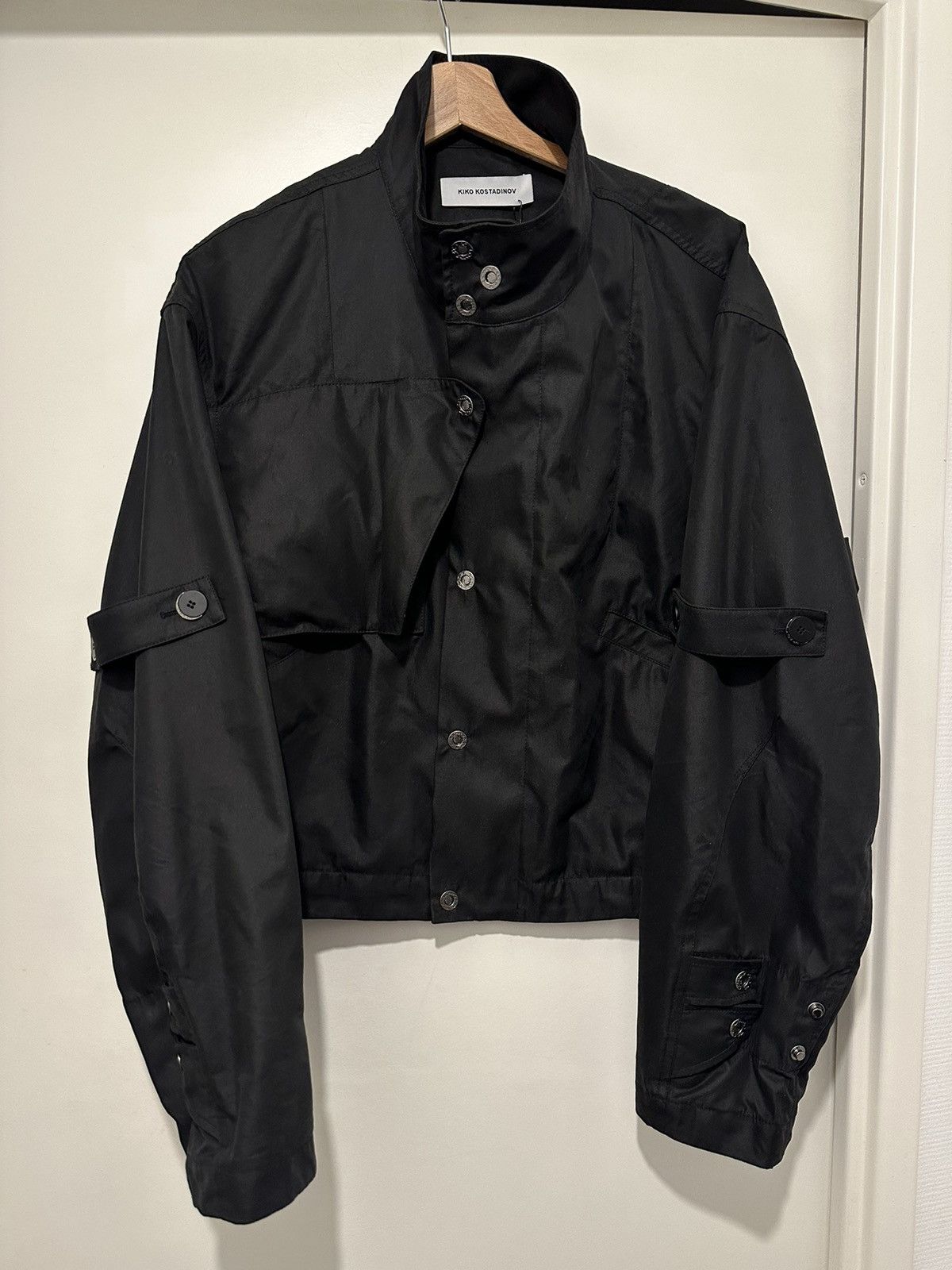 Kiko Kostadinov Meno Cropped Jacket Black Grailed
