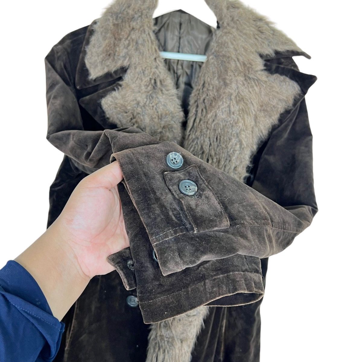 Tornado Mart 🔥 TORNADO MART FAUX FUR TRIM VELVET COAT JACKET Size US M / EU 48-50 / 2 - 8 Thumbnail