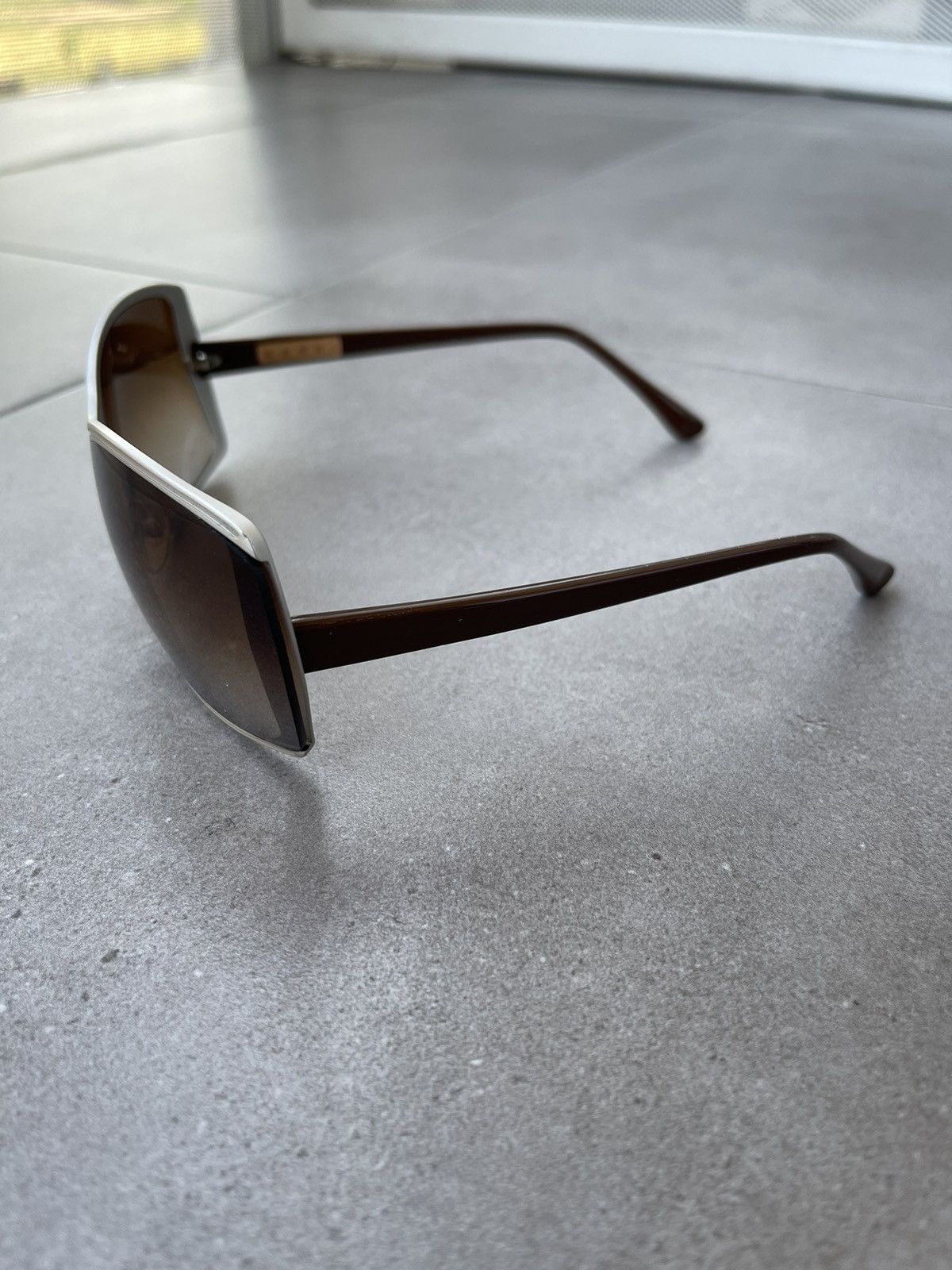 Marni Marni MA044 03 Silver Brown Round Square Sunglasses Size ONE SIZE - 5 Thumbnail