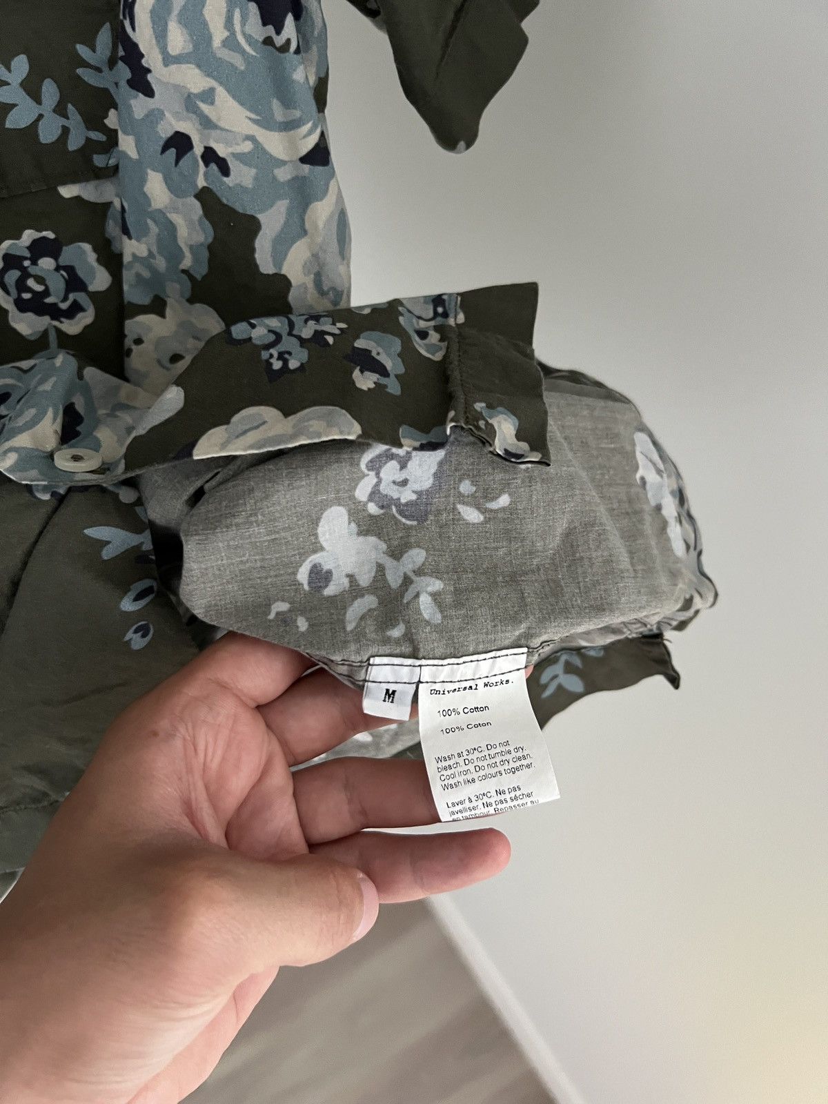 Universal Works 🏝️🏝️ Universal Works Olive Floral Road Shirt Size US M / EU 48-50 / 2 - 5 Thumbnail