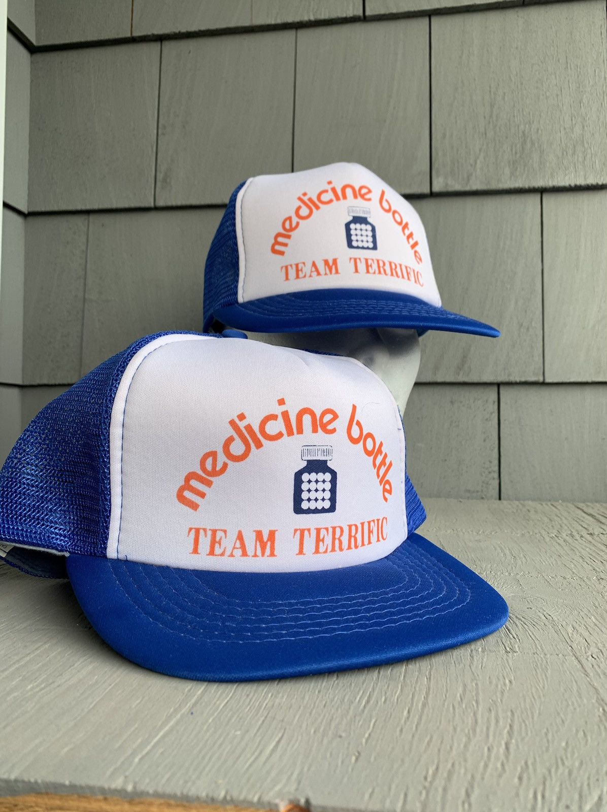 Other × Streetwear × Vintage Vintage Matching Medicine Bottle Trucker ...