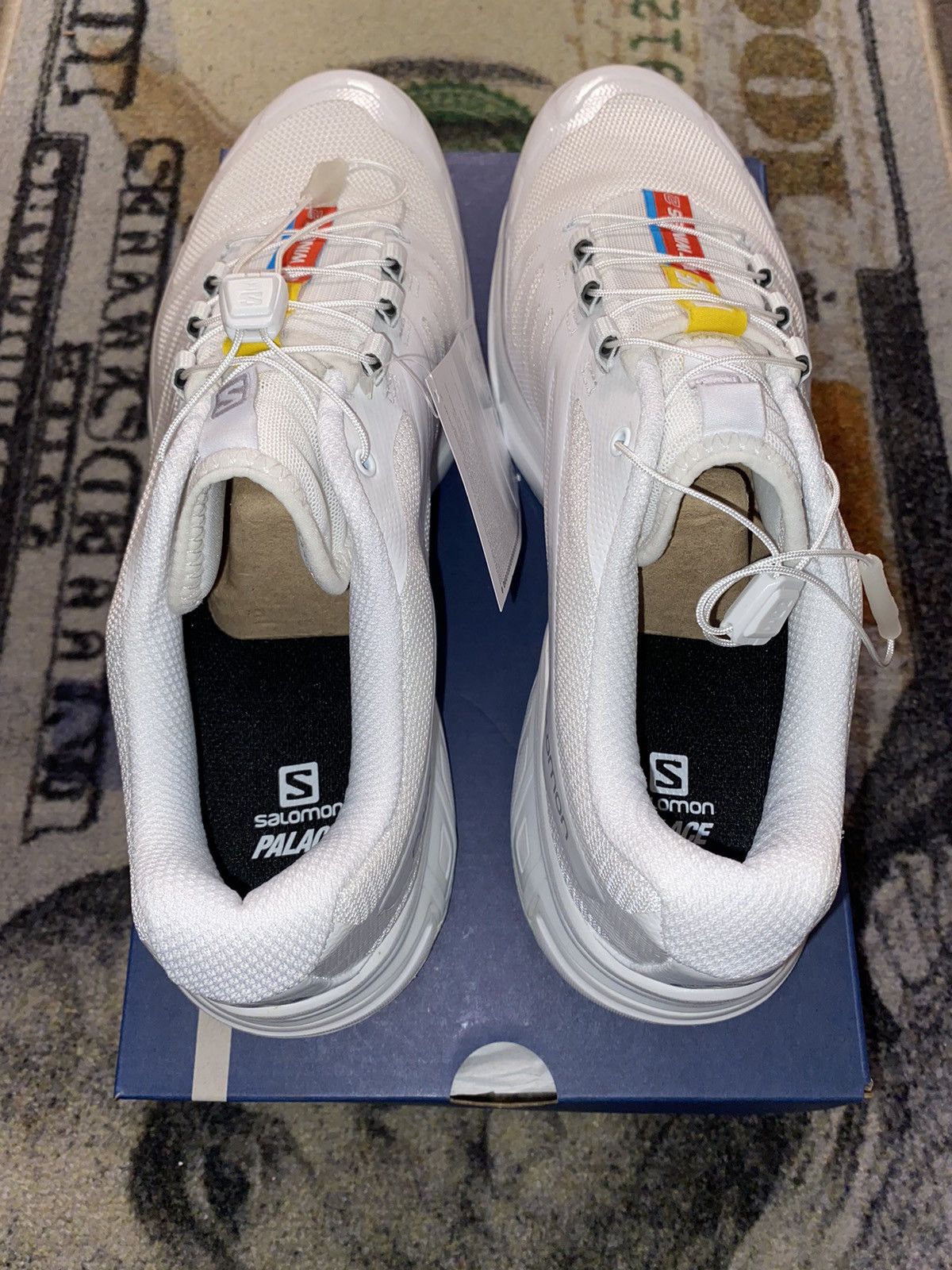Palace × Salomon Salomon XT-Wings 2 Palace White Size US 11.5 / EU 44-45 - 5 Thumbnail