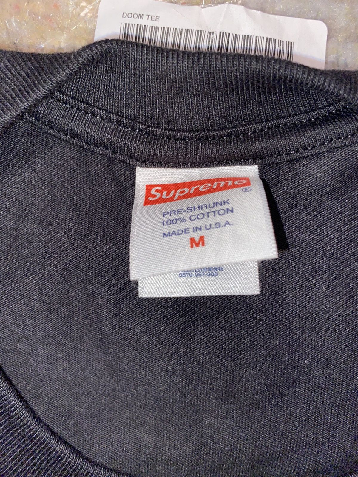 MF Doom × Supreme Supreme MF Doom Tee Black Size US M / EU 48-50 / 2 - 3 Thumbnail