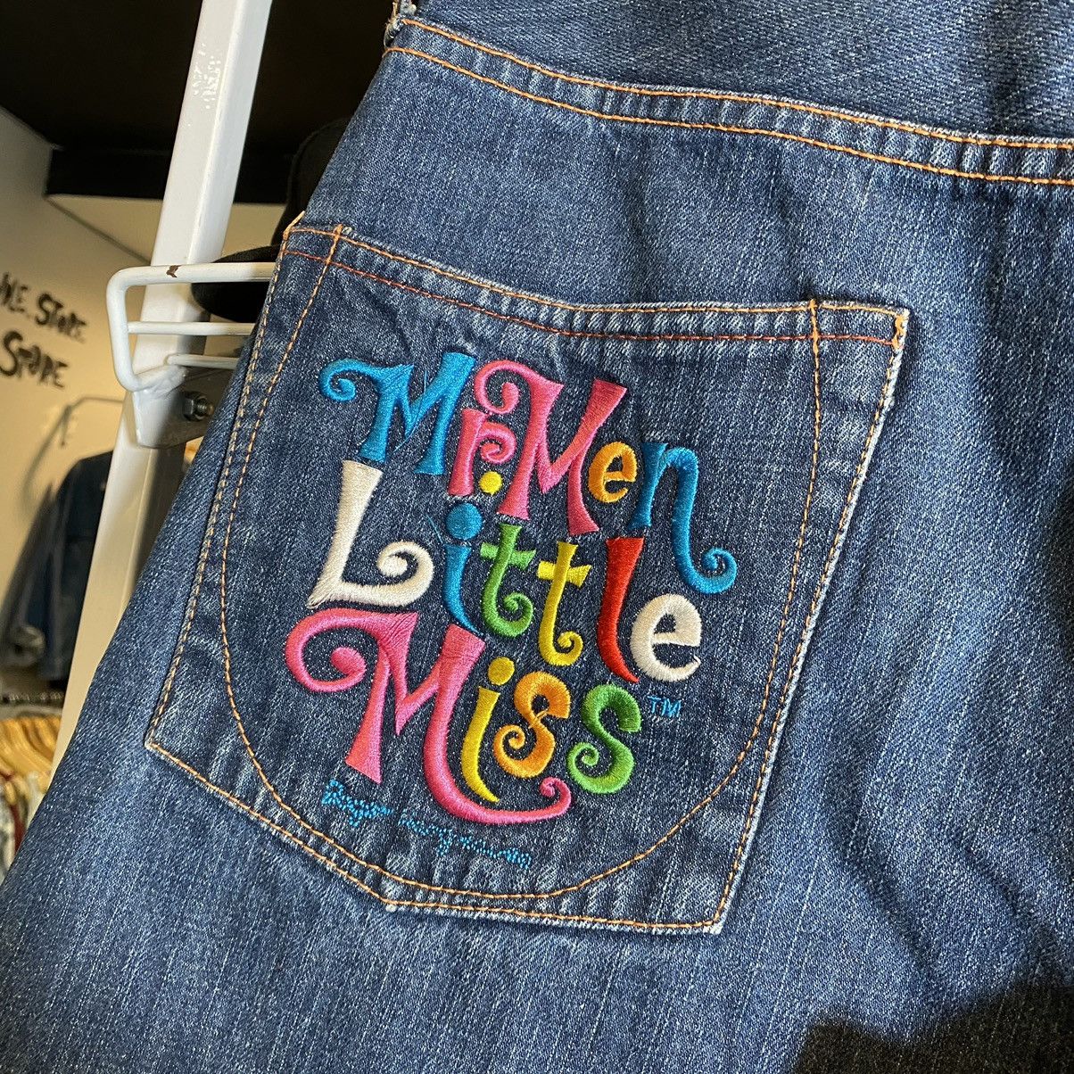 Japanese Brand Mr. Men little Miss embroidered pocket japan denim Size US 34 / EU 50 - 8 Thumbnail