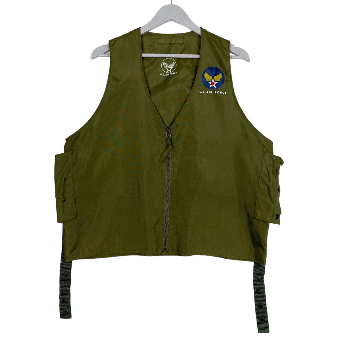 Japanese Brand × Vintage 💥BONDAGE PARACHUTE US AIRFORCE GREEN VEST Size US L / EU 52-54 / 3 - 1 Thumbnail