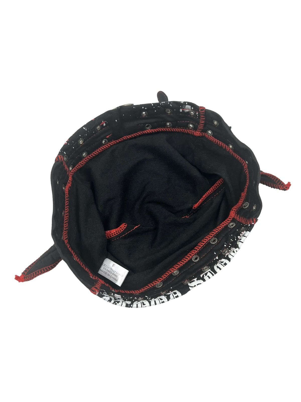 Japanese Brand Skull Anarcho Punk Poem Horn Beanie Size ONE SIZE - 13 Thumbnail