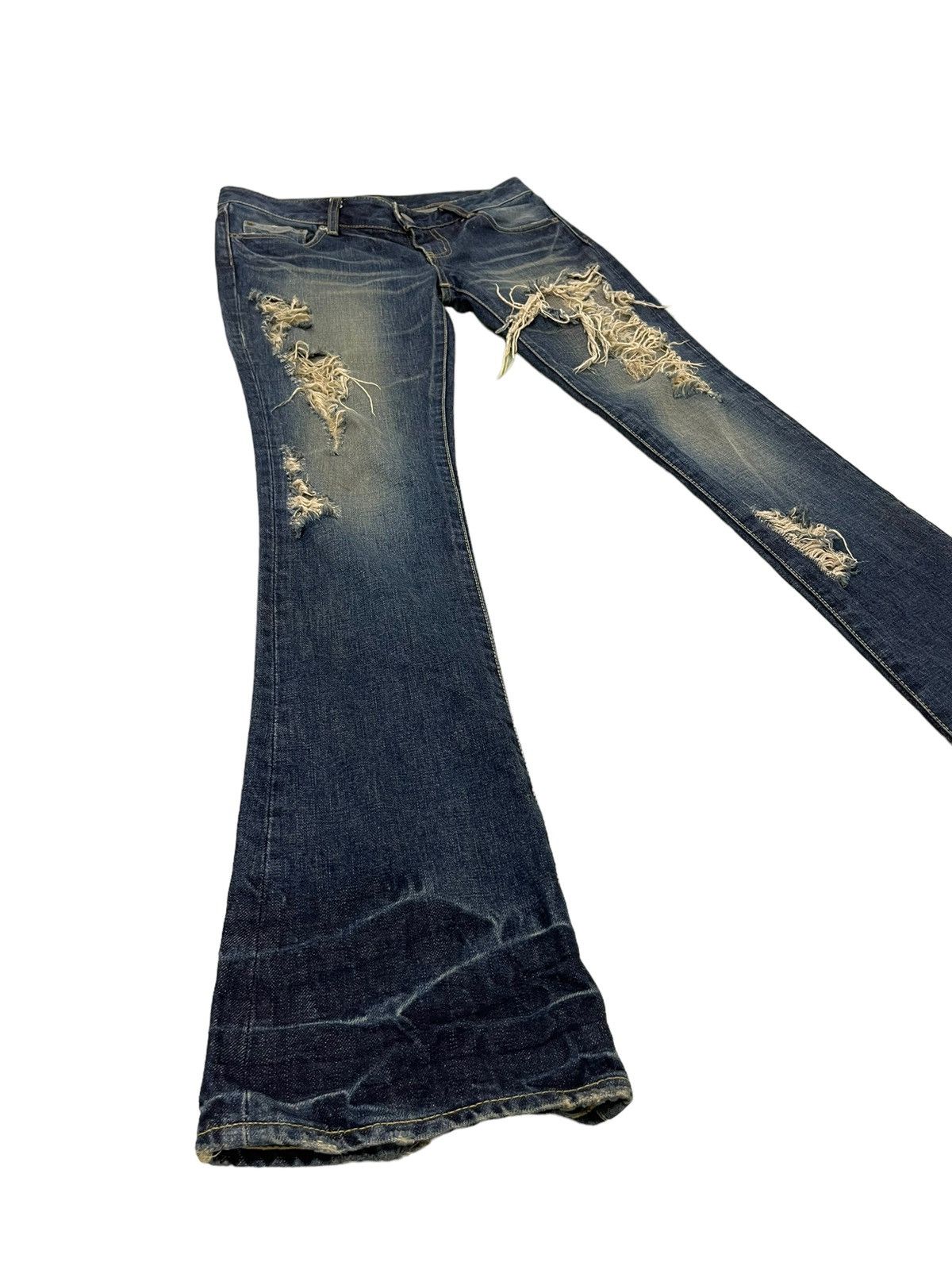 Flare Jeans Slim Platinum Japan Distress Low Rise 6🟦1