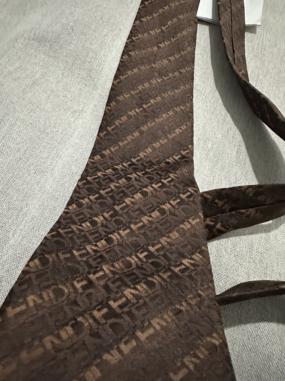 Fendi Fendi Monogram Font Tie Size ONE SIZE - 1 Thumbnail
