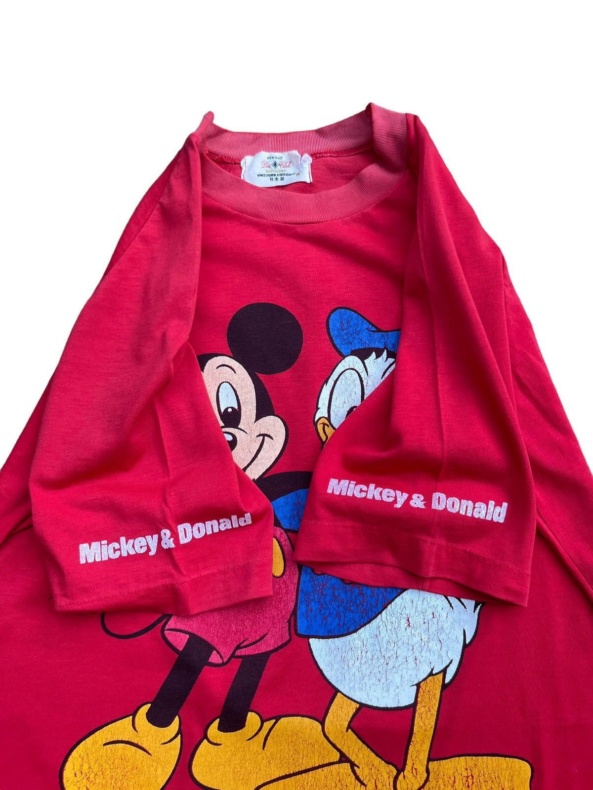 Disney Vintage Mickey & Donald Raglan Tshirt Size US S / EU 44-46 / 1 - 5 Thumbnail
