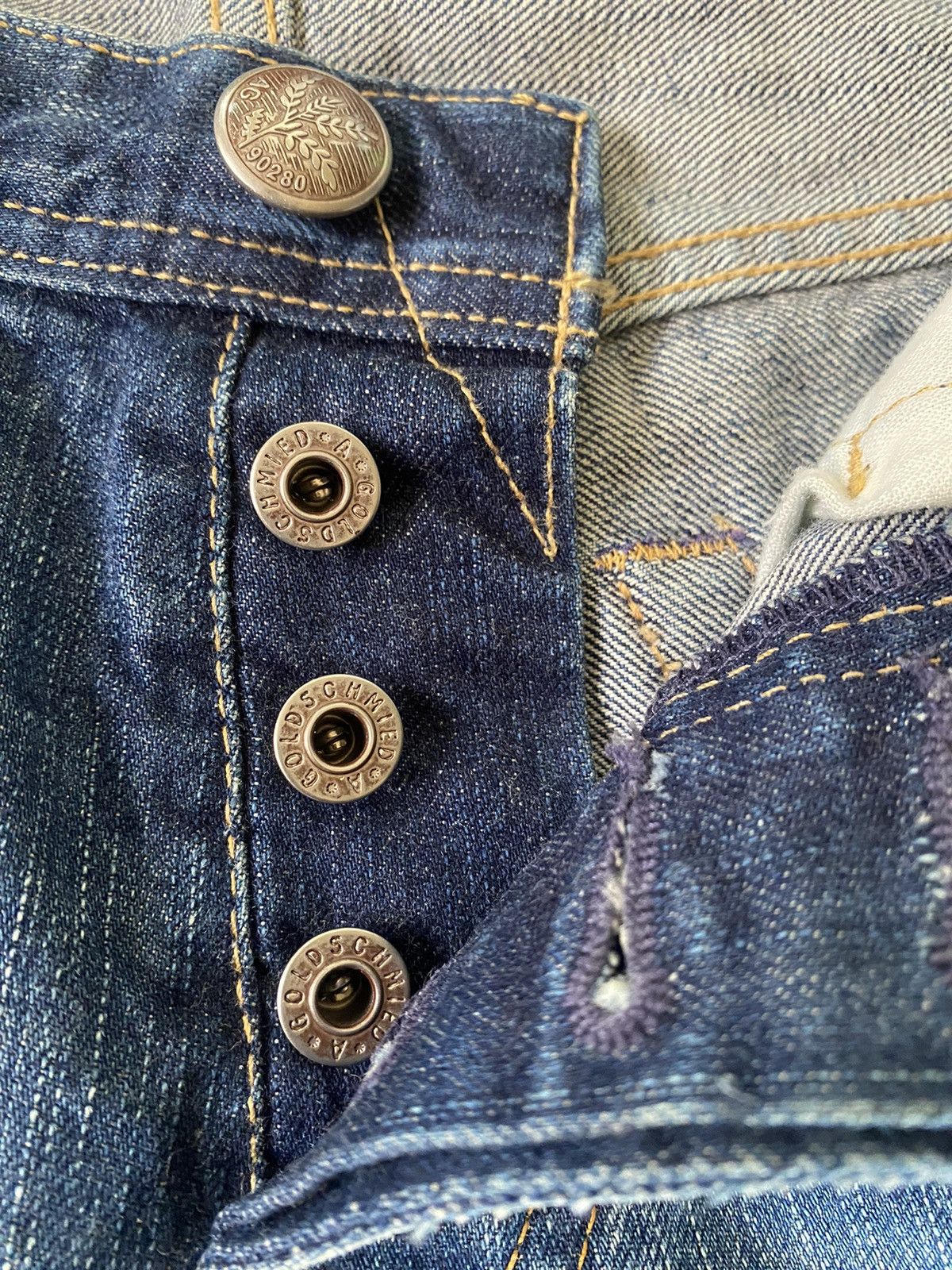 AG Adriano Goldschmied × Vintage 🔥RARE🔥Vintage AG Adriano Goldschmied Blue Faded Jeans Size US 31 - 9 Thumbnail