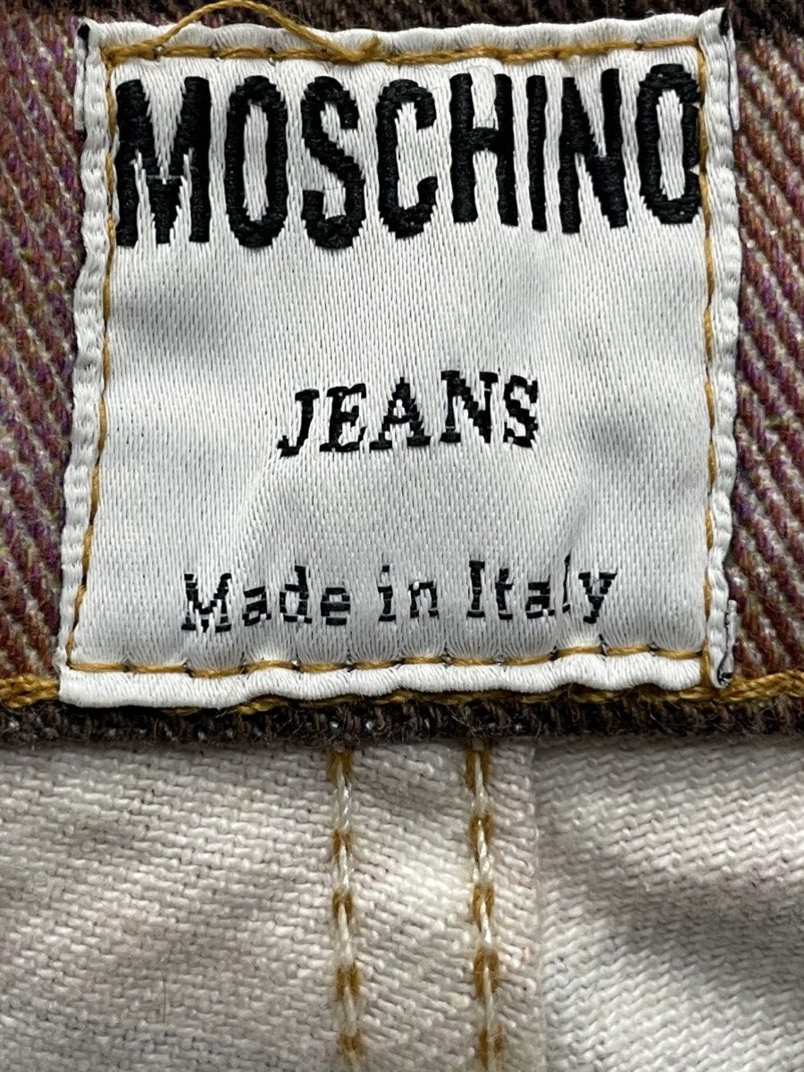 Moschino × Vintage Moschino Belt All Over Print Denim With Leather Racoon Belt Size US 32 / EU 48 - 13 Thumbnail