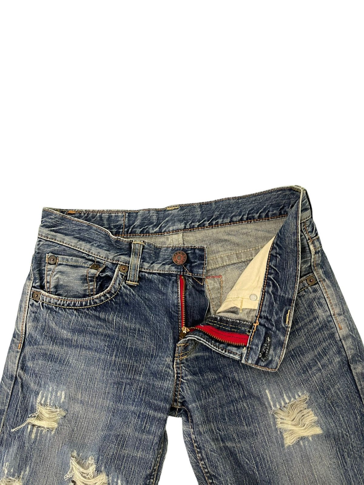 Edwin Flare Jeans Edwin Japan Distress Low Rise Boot Cut 6🟦1 Size US 31 - 11 Thumbnail