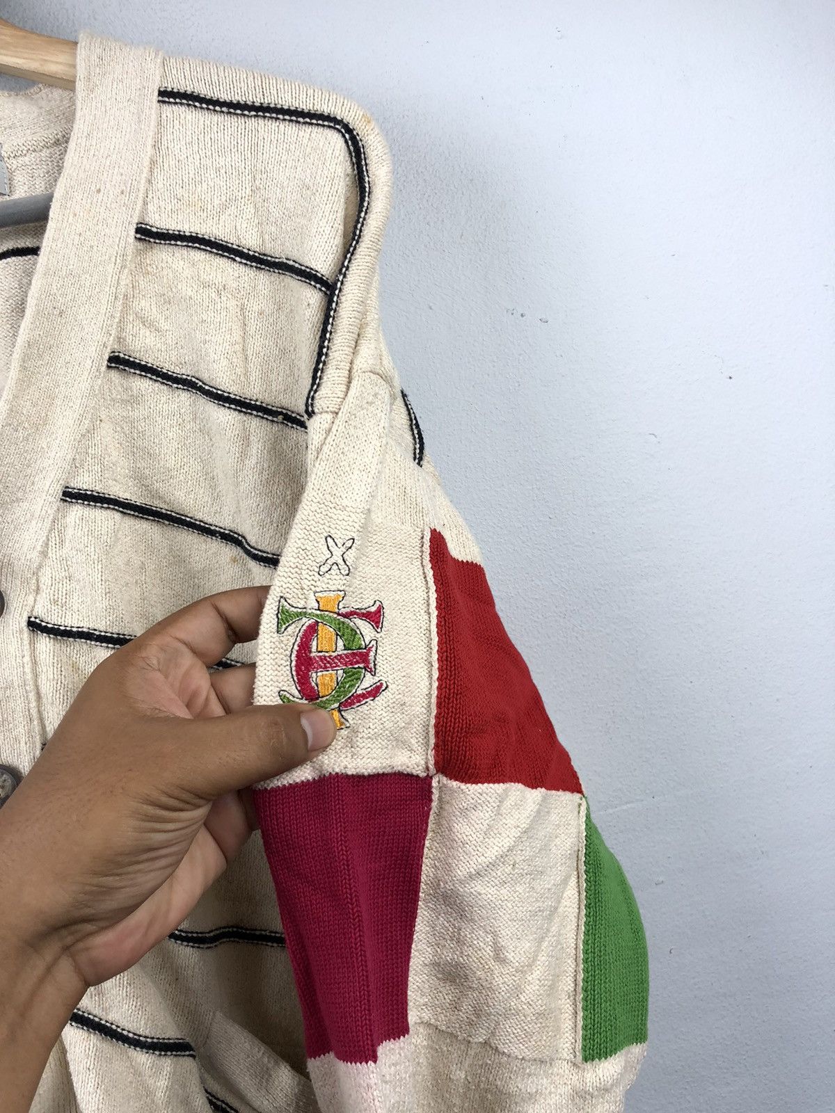 Iceberg × Other Iceberg Knitwear Multi Colour Patchwork Size L / US 10 / IT 46 - 7 Thumbnail