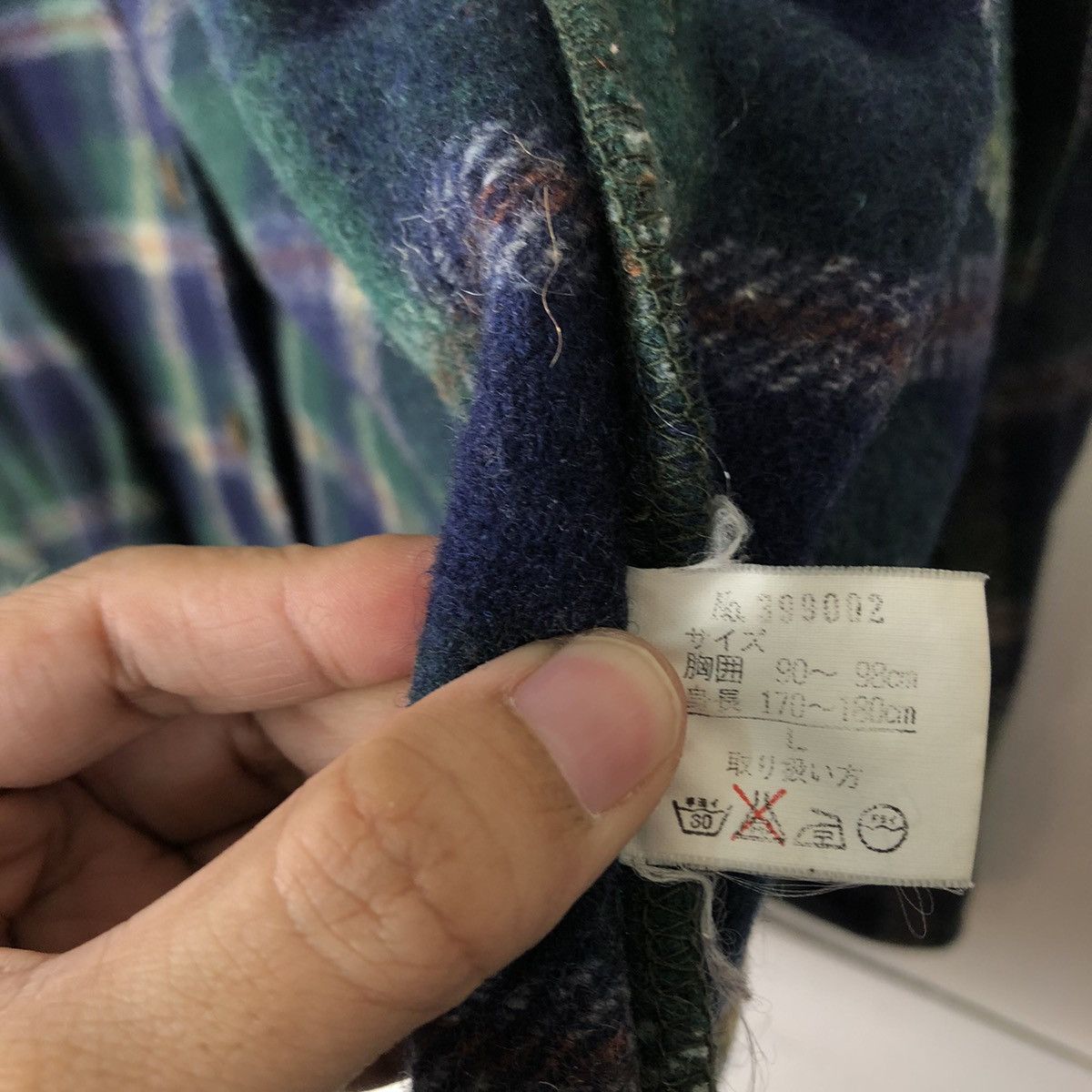 Flannel VINTAGE FLANNEL WOOL JACKET TARTAN DESIGN MILAGOSTA JAPAN Size US L / EU 52-54 / 3 - 14 Thumbnail