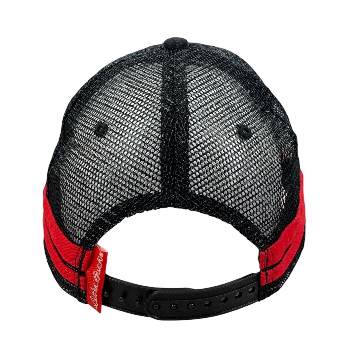 Vintage Pendleton Whisky Black Red Striped Let’er Buck Trucker Hat Size ONE SIZE - 4 Thumbnail