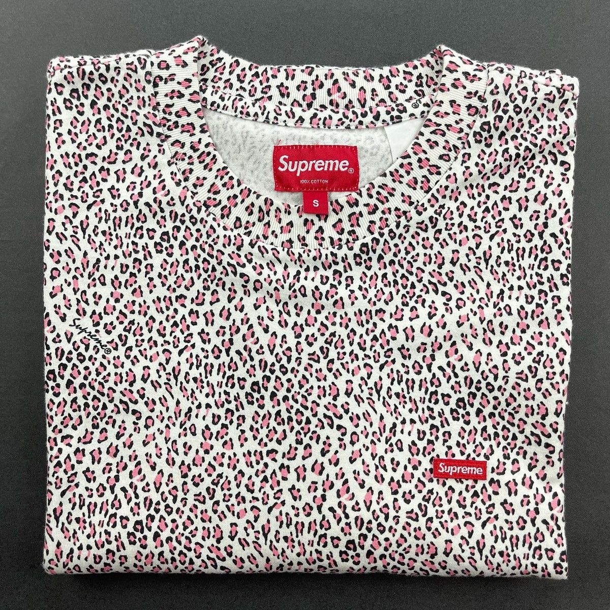 Supreme Supreme Pink Leopard Camo Small Box Logo Tee | Grailed