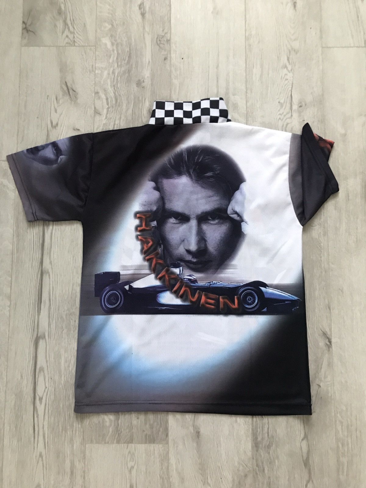 Vintage Vintage Mika Hakkinen F1 jersey t shirt Size US XL / EU 56 / 4 - 3 Thumbnail