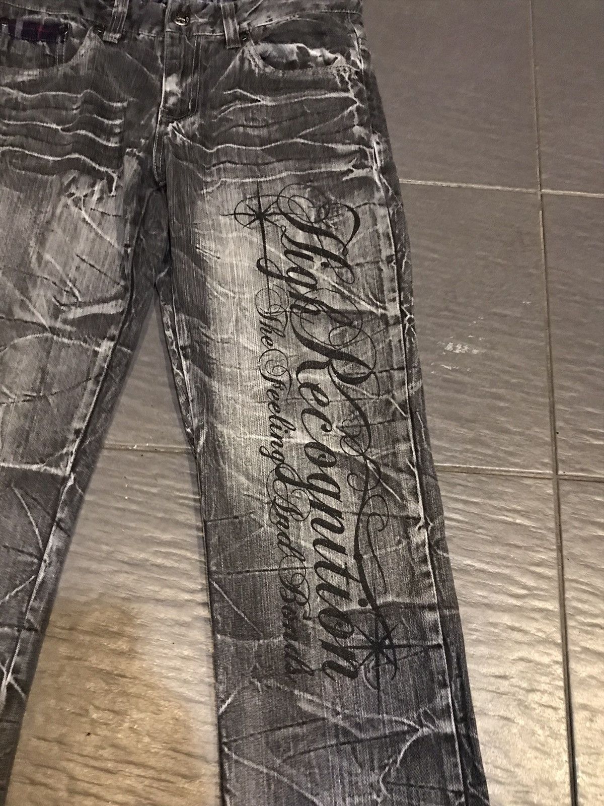 Japanese Brand Flare jeans skulls jeans black Size US 32 / EU 48 - 4 Thumbnail