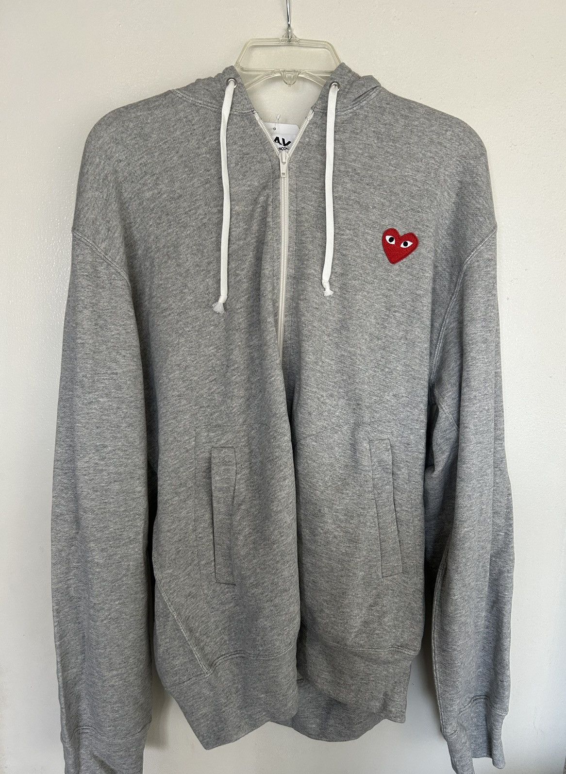 Comme des Garcons PLAY COMME des GARÇONS PLAY Multi Heart Zip Up Hoodie Size US XL / EU 56 / 4 - 1 Thumbnail