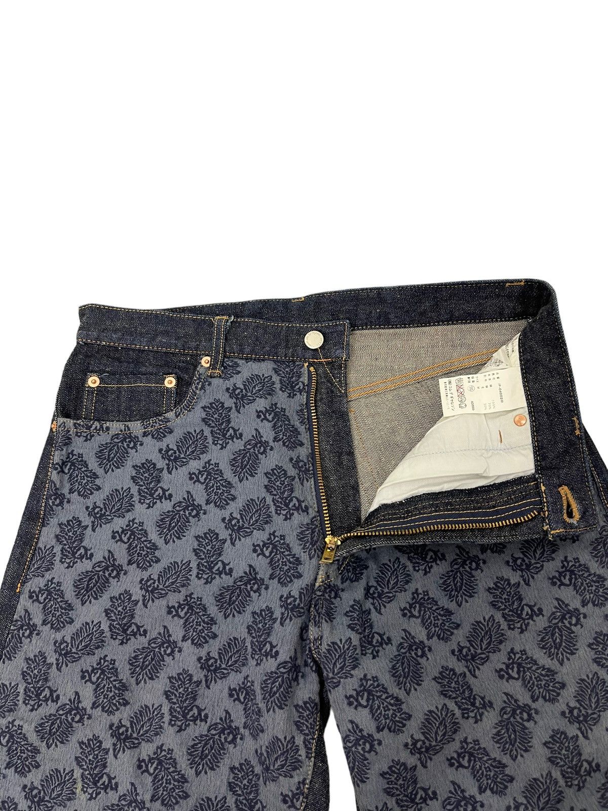Comme des Garcons AD 2000 Y2K CDG Homme Floral Tapestry Denim Regular 5🟦8 Size US 31 - 10 Thumbnail