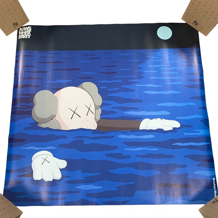 Kaws Kaws Brooklyn Museum Tide Poster 2021 45X48 New With Defect Grailed