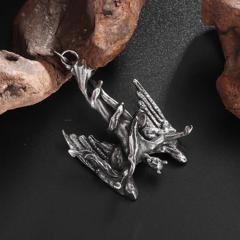 Jewelry Gothic Demon Lucifer Necklace Size ONE SIZE - 4 Thumbnail