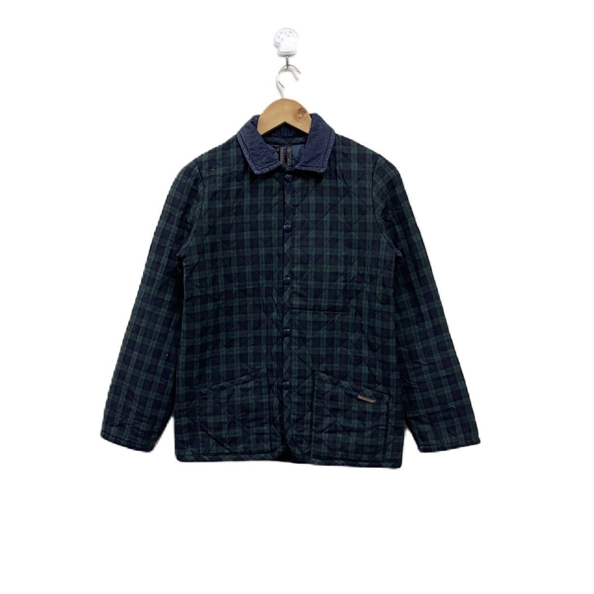 image of Vintage Lavenham Plaid Button Jacket in Green, Women's (Size Small)