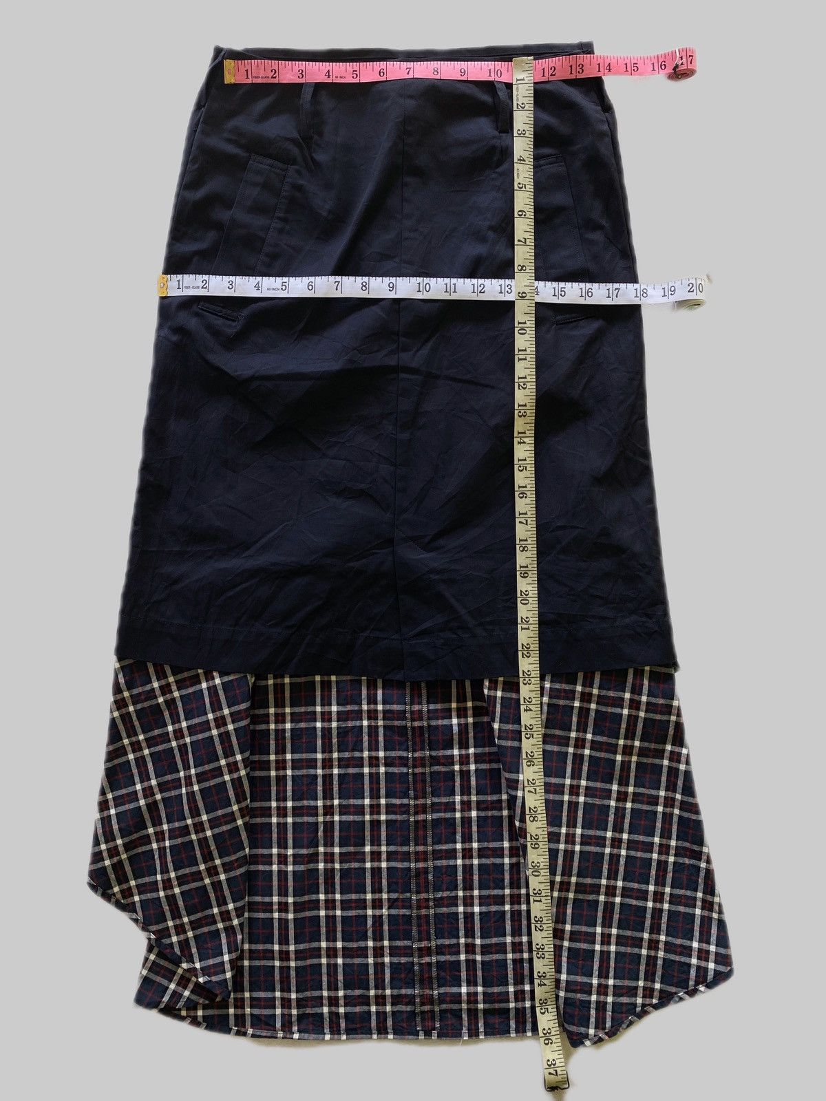 Maison MIHARA YASUHIRO Archives! Mihara Yasuhiro Asymmetrical Hybrid Wrap Skirt Size 27" / US 4 / IT 40 - 7 Thumbnail