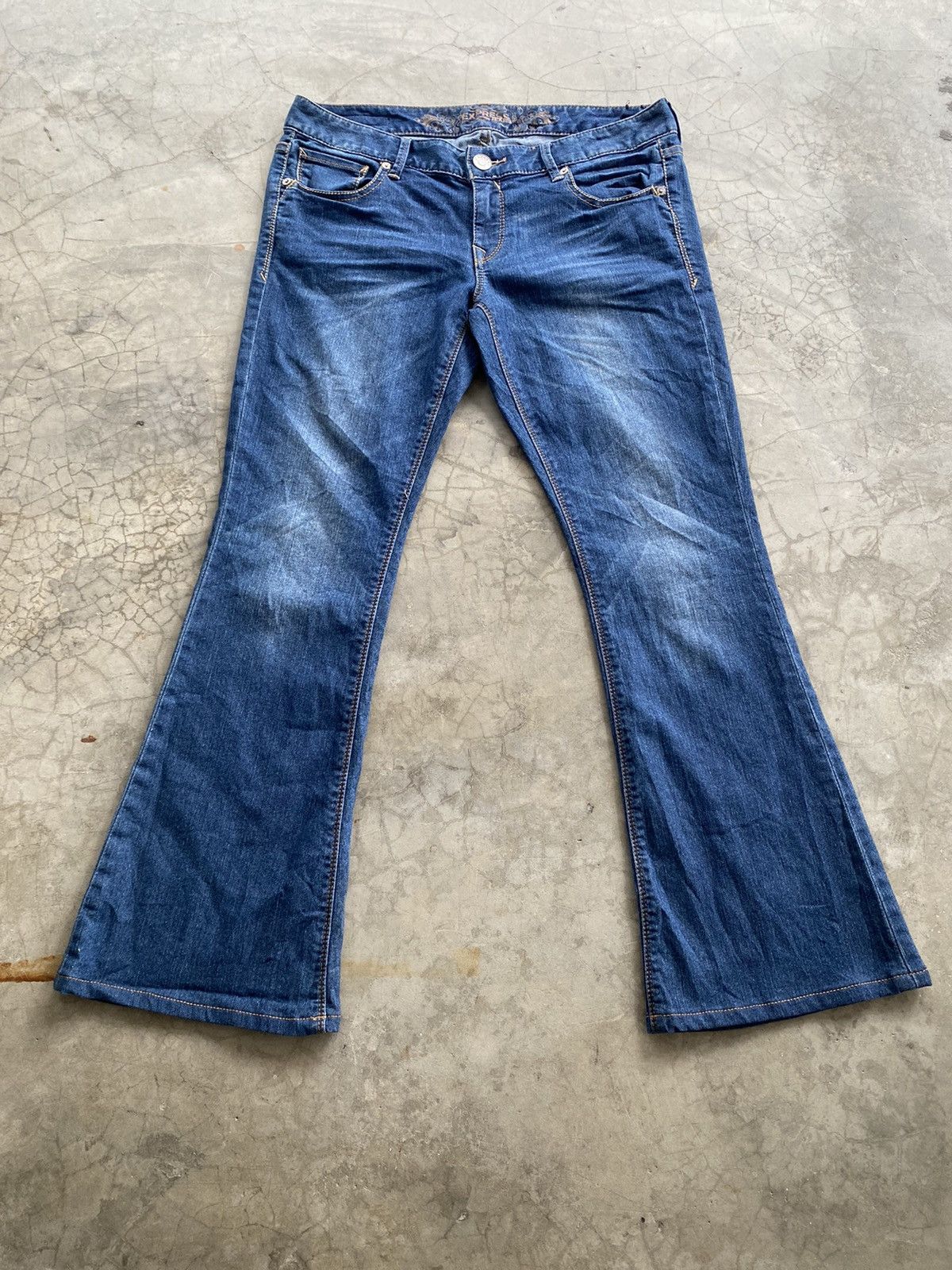 Tornado Mart Flare Jeans Japanese Express Stretchable Denim @296 Size 30" / US 8 / IT 44 - 5 Thumbnail