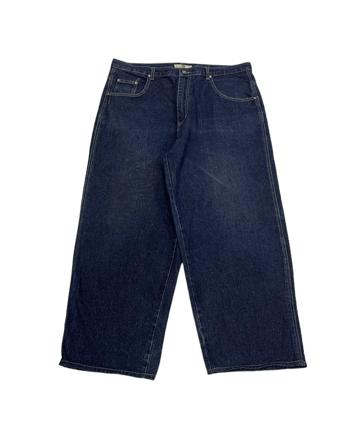 Marithe + Francois Girbaud Vintage MFG Baggy Jeans Big Logo Spellout Size US 39 - 2 Thumbnail