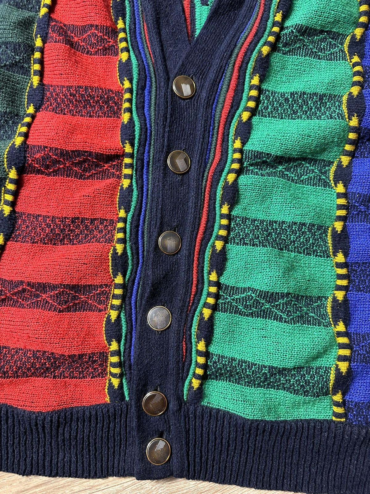 Carlo Colucci × Coogi Carlo Colucci Multicolor Knit Cardigan, Coogi style Size US M / EU 48-50 / 2 - 8 Thumbnail