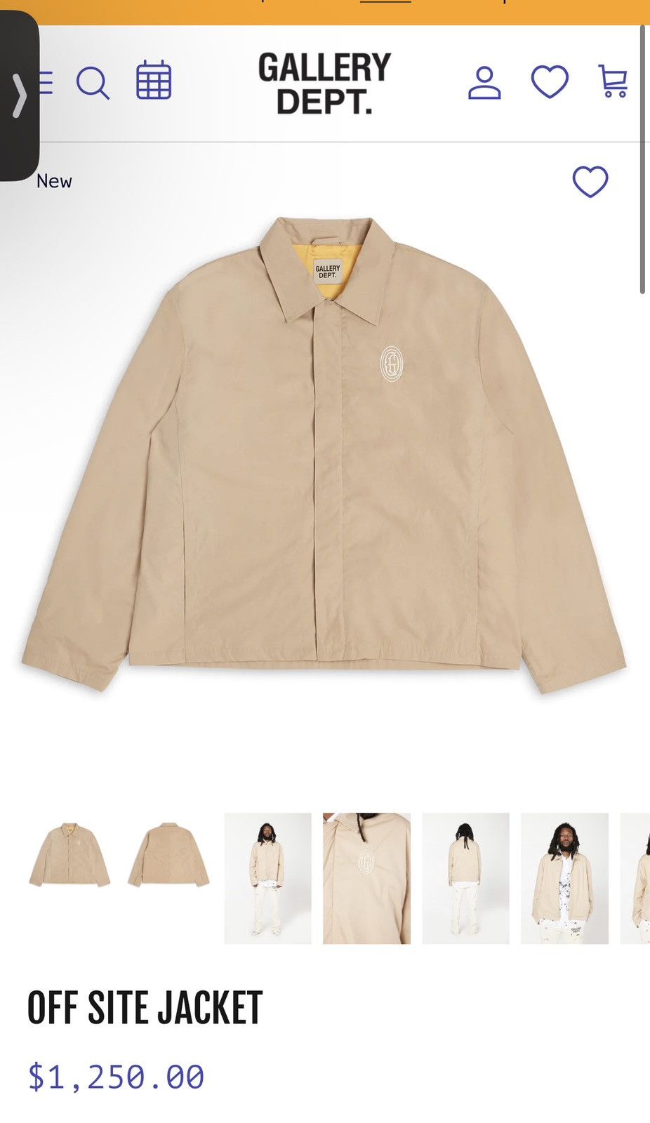 Gallery Dept. Off-Site Natural Trucker Jacket Size US L / EU 52-54 / 3 - 13 Thumbnail