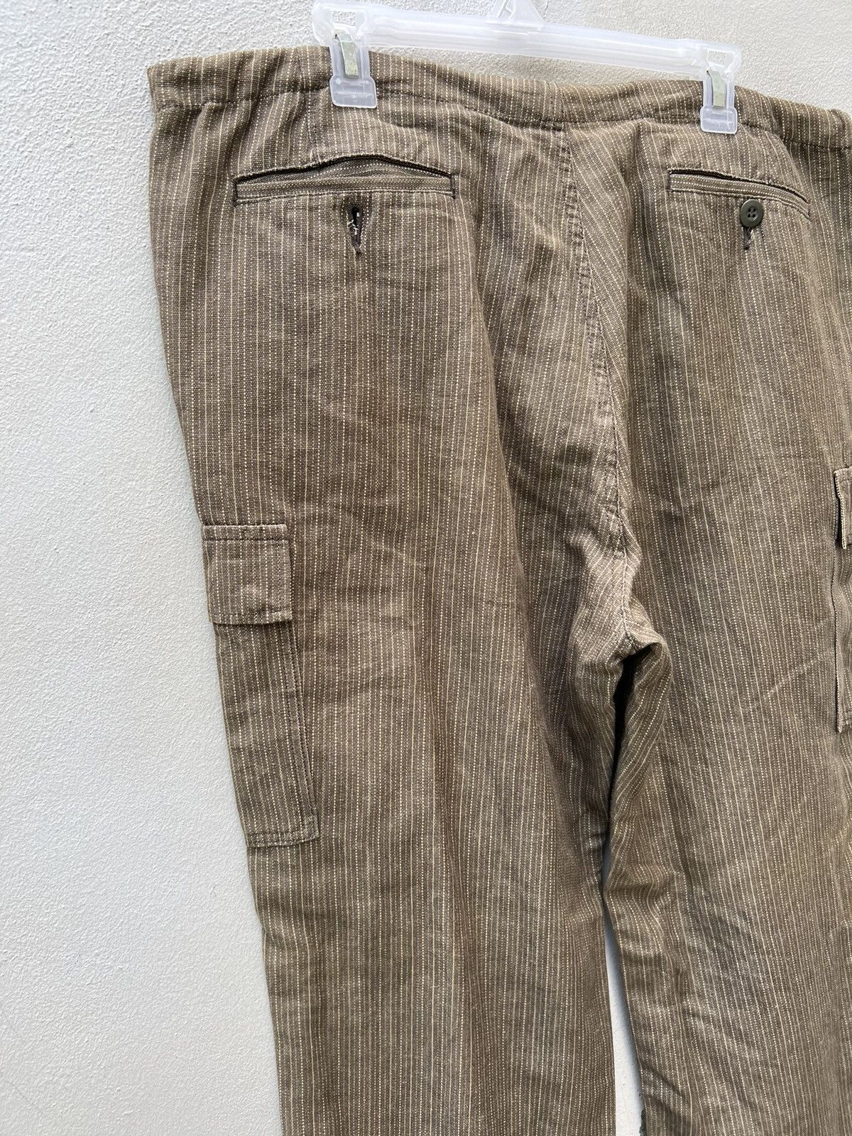 Vintage Vintage BLUEWAY Drawstring Stripe Baggy Wide Cargo Size US 34 / EU 50 - 10 Thumbnail