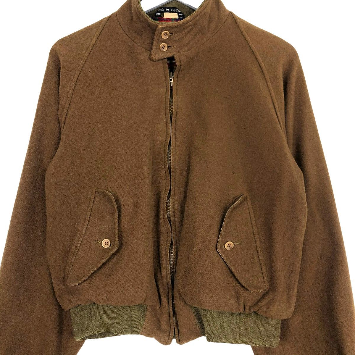 Baracuta × Vintage 💥80s BARACUTA ENGLAND BROWN WOOL RED TARTAN Size US L / EU 52-54 / 3 - 5 Thumbnail