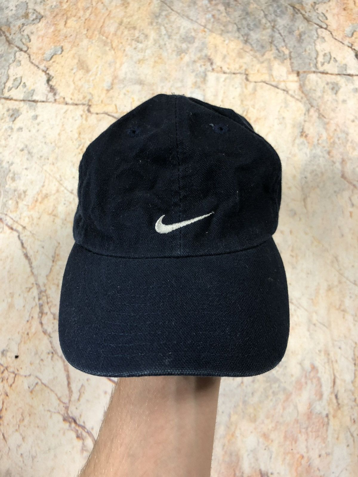 Nike × Vintage Nike vintage blue two logo hat cap Size ONE SIZE - 2 Thumbnail