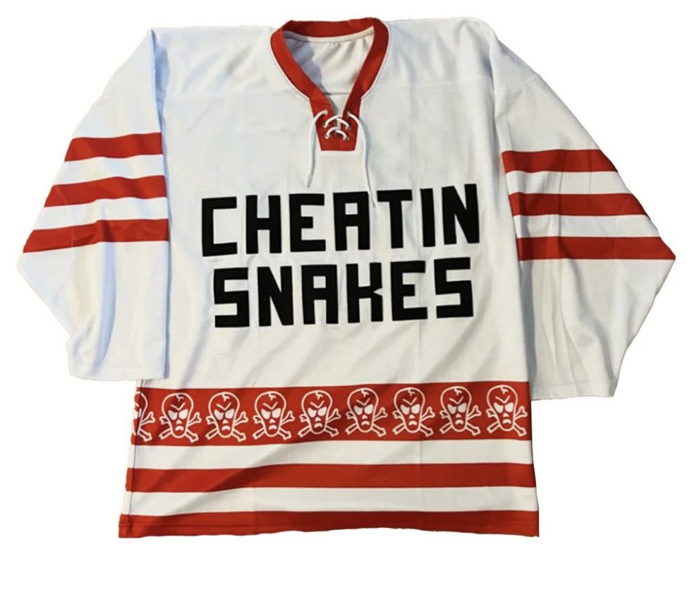 Designer × Hockey Jersey × Streetwear Cheatin Snakes Puck Hockey Jersey ...