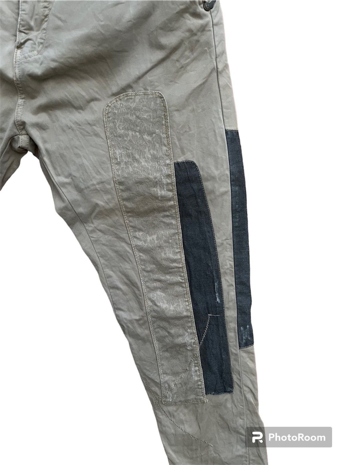 Zara (A63). RARE ZARA MAN DENIM COUTURE PATHWORK PANTS Size US 35 - 5 Thumbnail