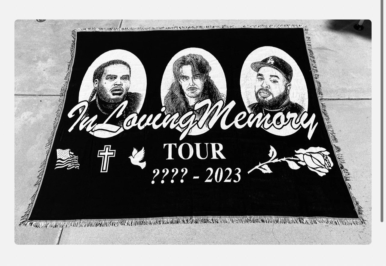 Bones × TeamSESH New Rare Team Sesh Bones Loving Memory Tour Blanket ...