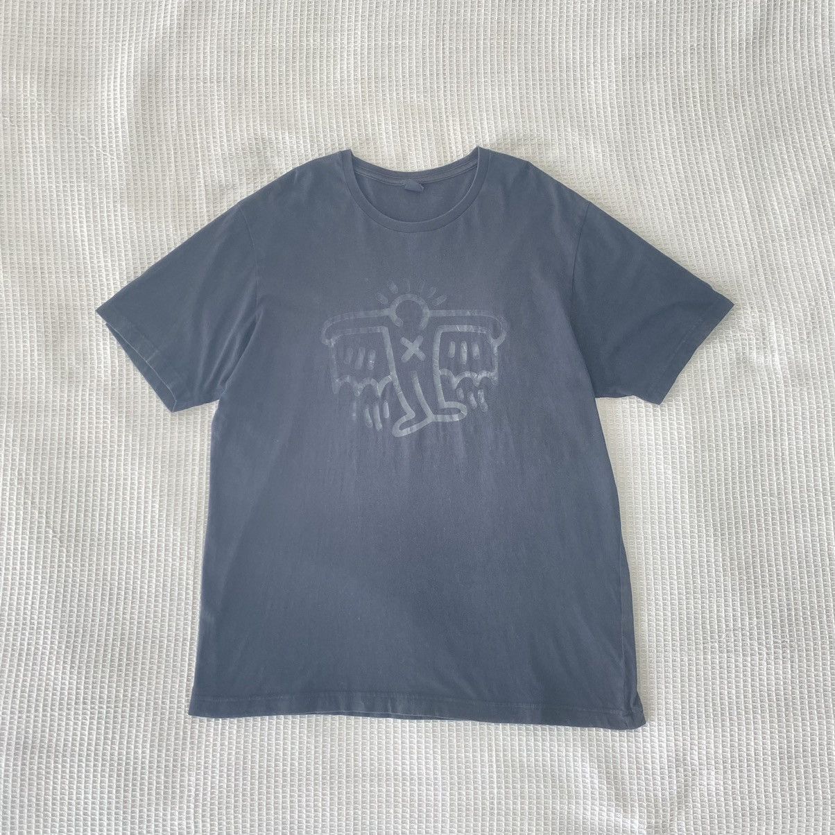 Thrashed Faded Keith Haring Art x Uniqlo ERD GHOST TEE