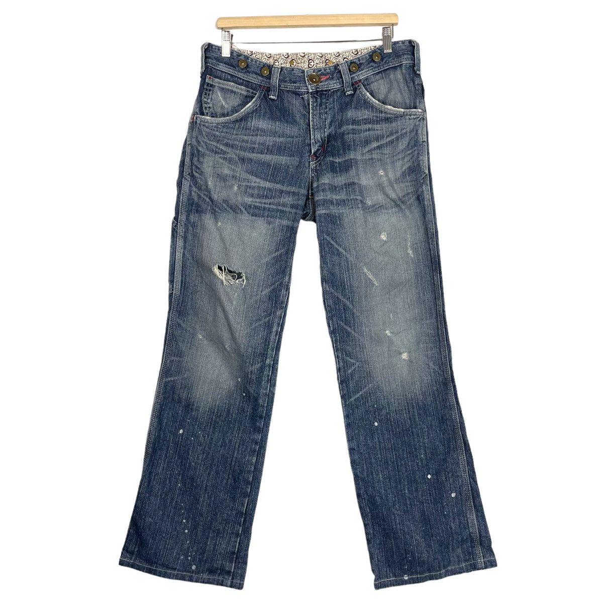 Edwin × Japanese Brand × Le Grande Bleu (L.G.B.) 💥FLARE BLUE TRIP EDWIN JAPAN FLARE DENIM JEAN Size US 34 / EU 50 - 1 Thumbnail